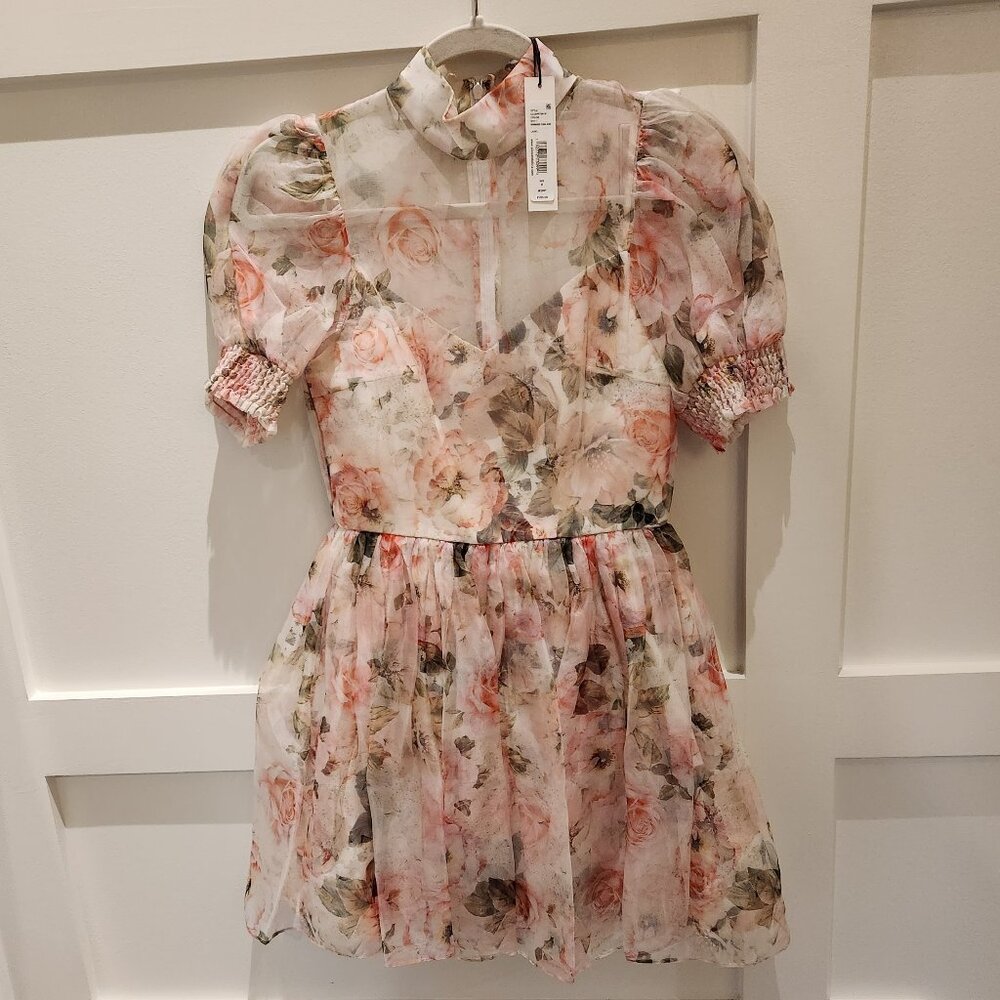 NEW WITH TAG Alice+olivia flower withe pink dress